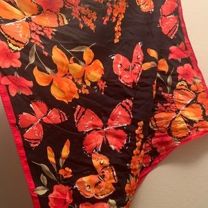 Oscar de la renta silk scarf wrap